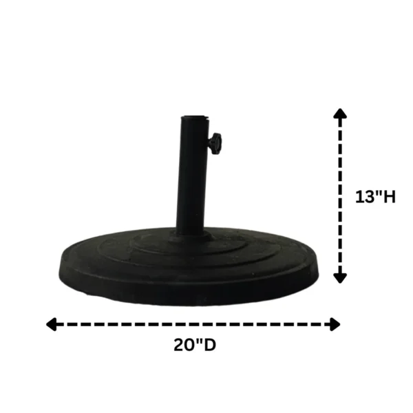 Red 9ft round outdoor patio umbrella with waterproof canopy and central pole stand, perfect for garden or balcony use.