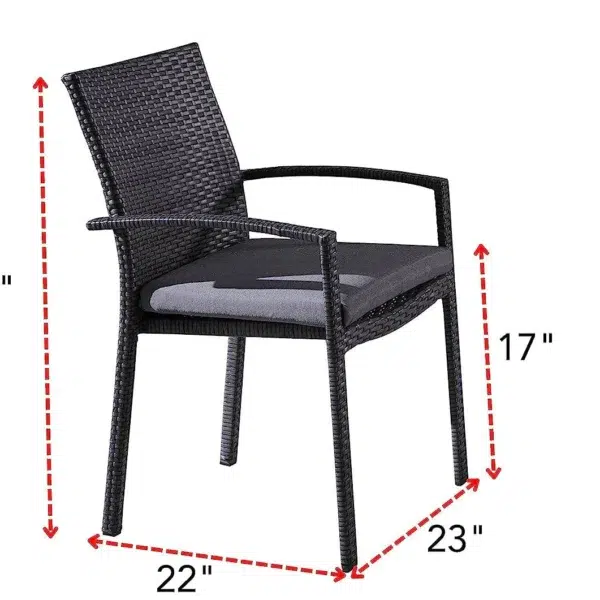 Modern 4-seater dining set with wooden center table and cushioned chairs – perfect for compact dining spaces"