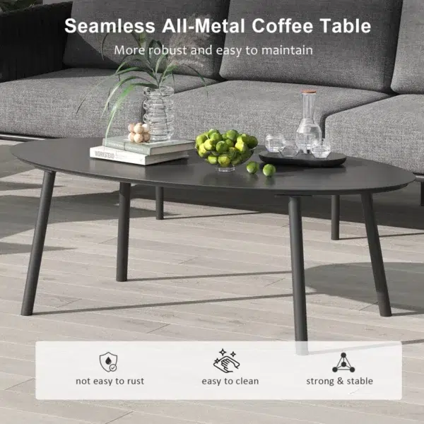 Grey 7-seater rope sofa set with washable soft cushions and glass top table in an outdoor backyard setting.