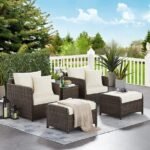 5 piece all-weather wicker patio sectional set with manual weaving in neutral tones, ideal for front porch or outdoor spaces. ✅ Caption: Create the perfect outdoor retreat with this 5 piece all-weather wicker patio sectional — stylish, durable, and built to last. ✅ Description (SEO-friendly, ~150 words): Transform your outdoor space with this 5 Piece Wicker Patio Furniture Set, expertly crafted with HDPE rattan and manual weaving for a sophisticated look. Designed for all-weather use, this set is perfect for front porches, patios, or garden lounging areas. The sectional layout offers flexible seating arrangements, making it ideal for entertaining guests or relaxing with family. The durable, weather-resistant construction ensures long-lasting comfort and style, while the neutral tones complement any outdoor décor. Lightweight yet sturdy, this conversation set is easy to move and maintain, offering both practicality and elegance. Whether you’re enjoying morning coffee or hosting an evening gathering, this set brings modern charm and outdoor functionality to your home. ✅ Meta Description (under 160 characters): Shop the 5 piece all-weather wicker patio sectional set with HDPE rattan and manual weaving. Perfect for front porches and outdoor spaces. Let me know if you want a version tailored for social media ads or longer-form content!