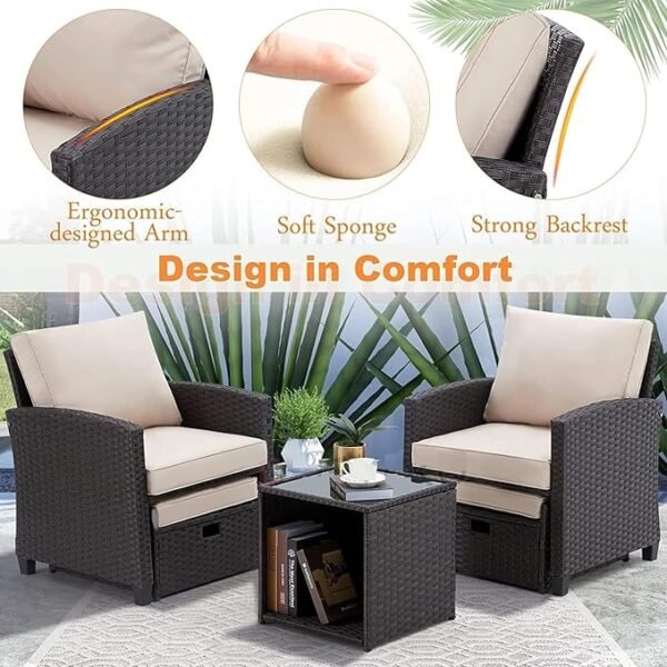 Elegant Outdoor Patio Set – Modern Comfort & Style
