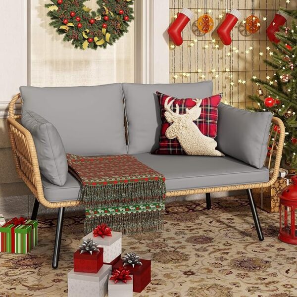 LOCCUS Patio Furniture Set 1-Piece (Beige & Light Grey)