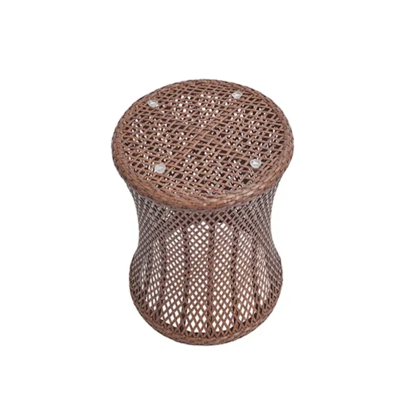 Rattan wicker chair with table, perfect for patio, garden, or balcony seating