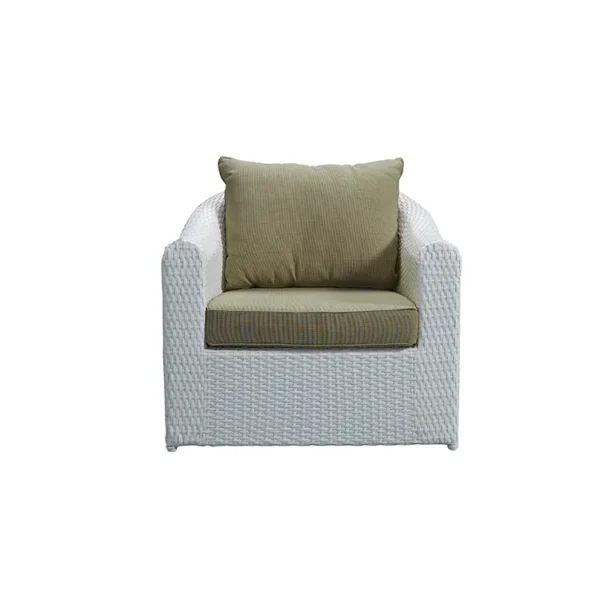 Rattan wicker outdoor sofa set with matching table, perfect for garden or patio seating