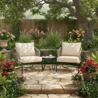 Outdoor Popular design Furniture Sofa Set luxury Outdoor Garden Sofa Chair Furniture{Beige}