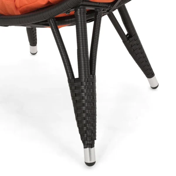 “Stylish rattan egg swing chair with stand for indoor and outdoor relaxation”