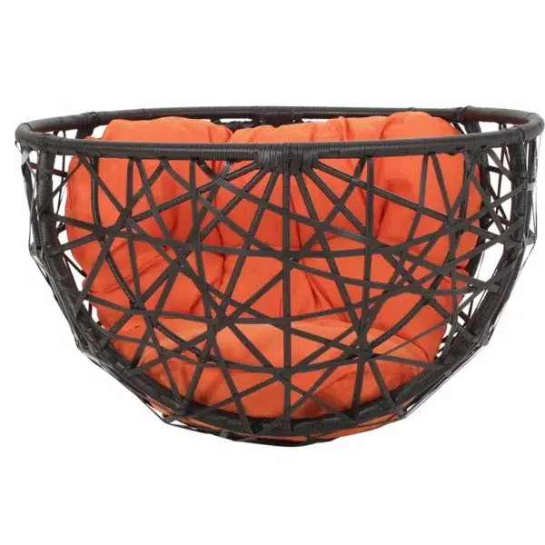 “Stylish rattan egg swing chair with stand for indoor and outdoor relaxation”