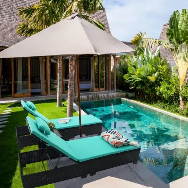 Luxury Outdoor Poolside Loungers – Adjustable, Weather-Resistant Sunbeds for Patio & Garden Relaxation
