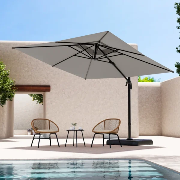 Transform your outdoor space with this elegant patio chair and coffee table set – comfort meets style under the open sky