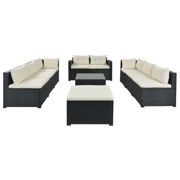 Premium Outdoor Rattan Wicker Patio Sofa Set with Center Table – Durable Garden Furniture