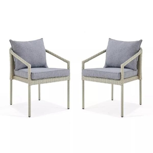"Modern outdoor rattan wicker sofa set with cushions for patio, garden, or balcony seating"