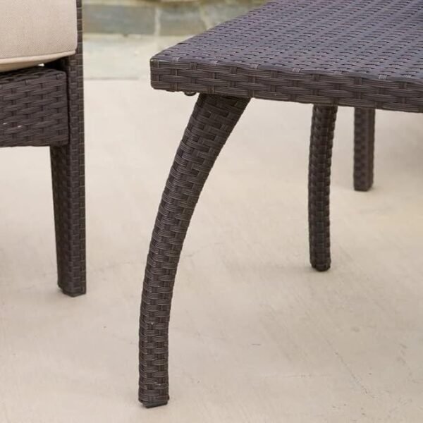"Relax in style with this elegant rattan wicker outdoor sofa set – perfect for patios, gardens, and balconies."