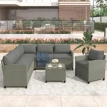 "Relax in style with our outdoor rattan wicker patio set – comfort meets durabi