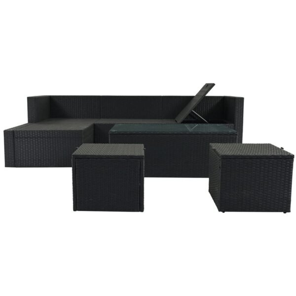 “Shop outdoor rattan wicker patio sofa set with cushions & round center table. Stylish, durable, and weather-resistant furniture for garden or backyard.”