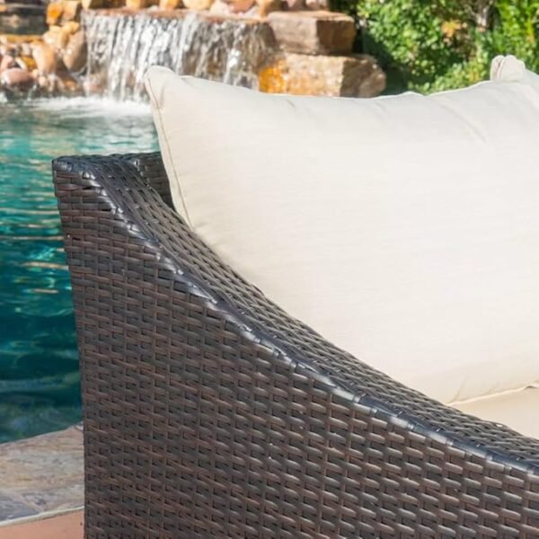 "Modern 4-Piece Outdoor Patio Furniture Set – All-Weather Rattan Sofa with Cushions & Table"