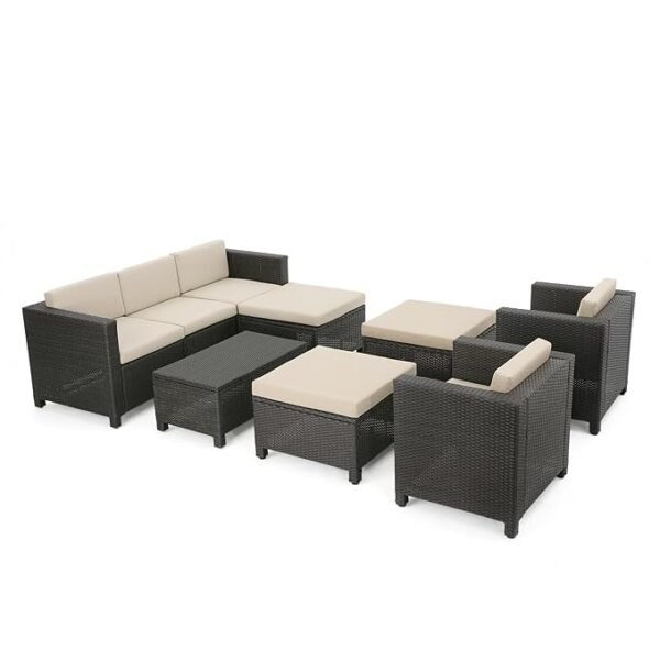 Relax in style with our outdoor rattan wicker patio set – comfort meets durability.