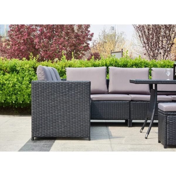 Relax in style with this durable rattan wicker patio set – perfect for outdoor lounging and entertaining.
