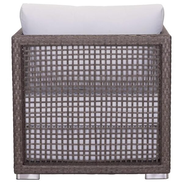 Modern outdoor rattan wicker patio furniture set with weather-resistant cushions for garden, balcony, or backyard seating"