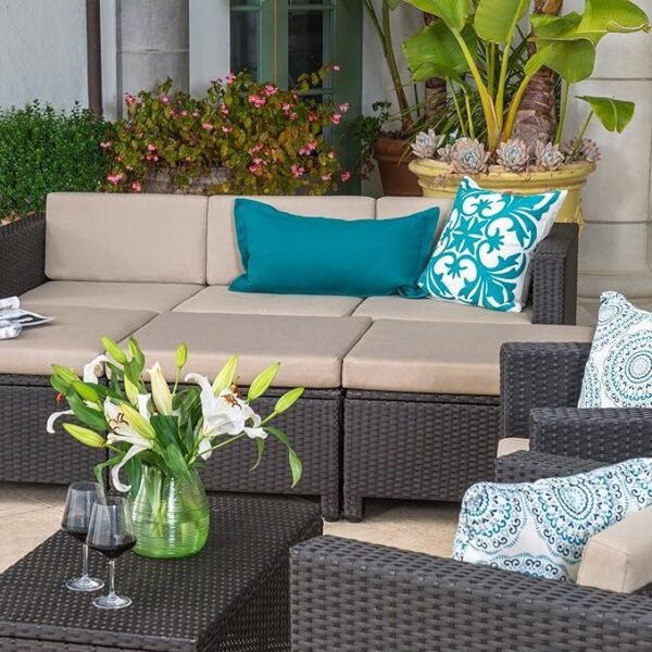 Relax in style with our outdoor rattan wicker patio set – comfort meets durability."