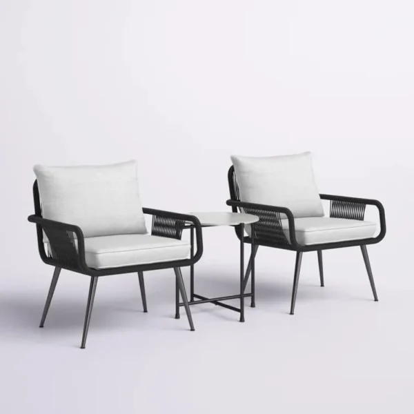 Shop our outdoor patio set with 2 chairs & coffee table – durable, weather-resistant furniture perfect for balcony, garden, or backyard lounging