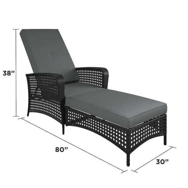 Modern outdoor poolside loungers with weather-resistant cushions for luxury relaxation
