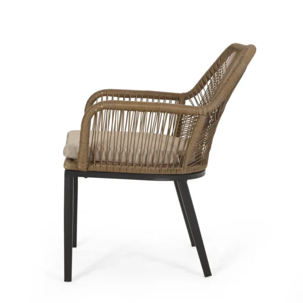 Relax outdoors in style with this sleek patio chair and coffee table set — ideal for balconies, gardens, and backyards