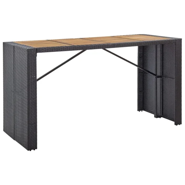 Outdoor bar set with high stools on a patio, perfect for garden entertaining