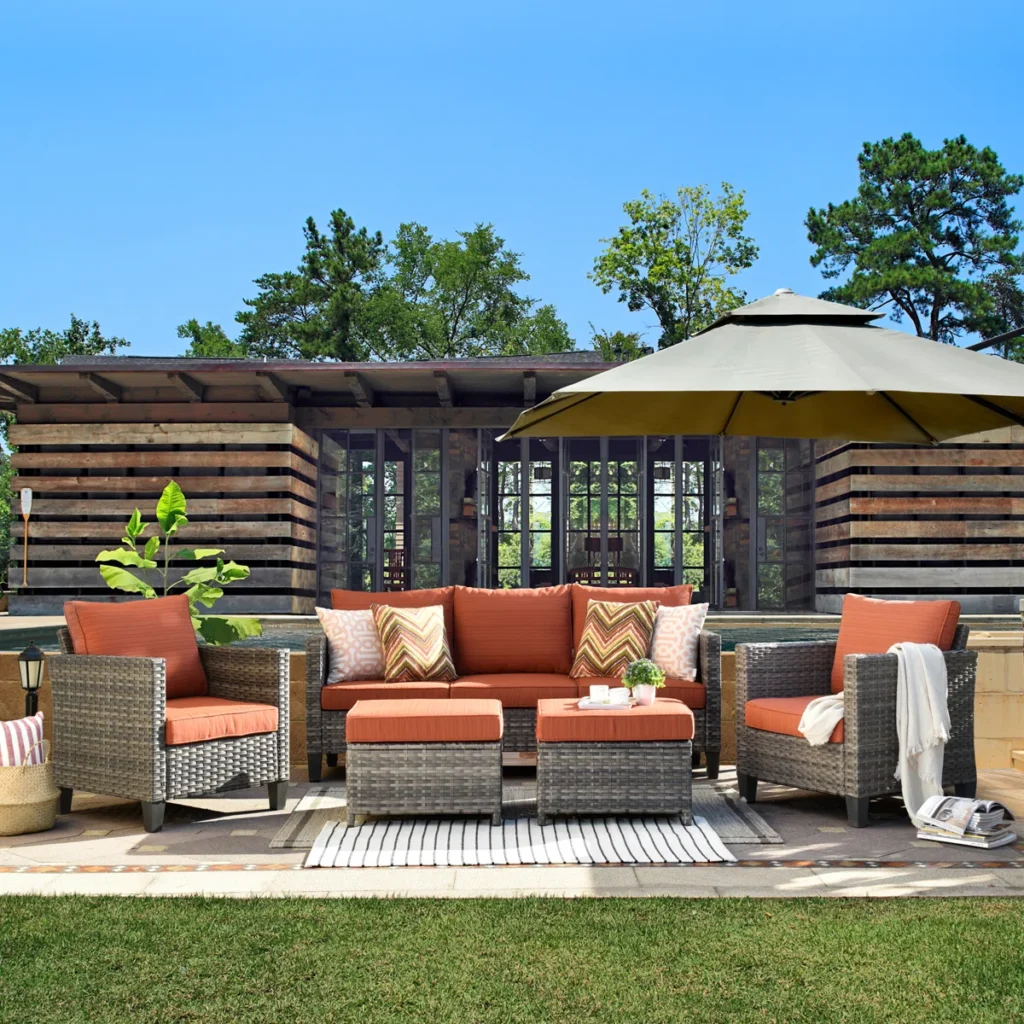 Outdoor Garden Patio Rattan Wicker Sofa Set – Durable and Stylish Seating for Your Outdoor Space"