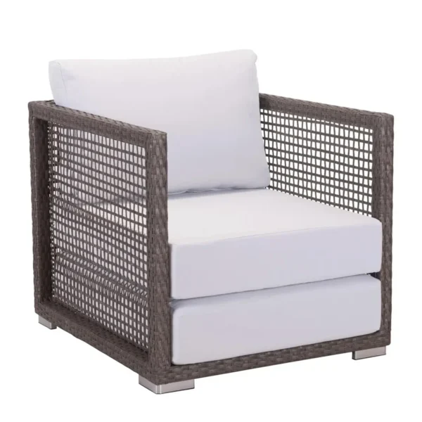 Outdoor Rattan Wicker 5-Seater Sofa Set with Cushions and Coffee Table for Patio, Garden, or Balcony