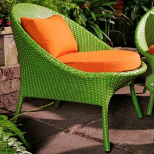 Outdoor 5-piece rattan wicker dining set with cushioned chairs and glass-top table, all-weather resistant for patio, garden, or balcony