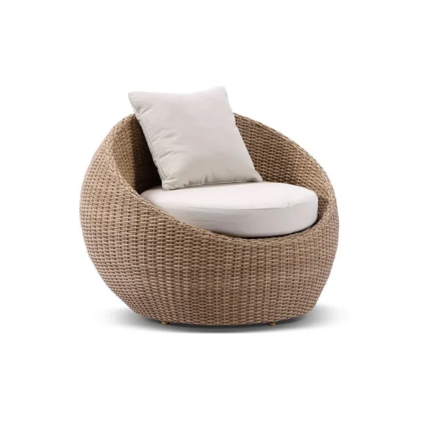 Outdoor Wicker 5-Seater Sofa Set with Cushions and Glass Top Coffee Tables for Patio, Garden, or Balcony