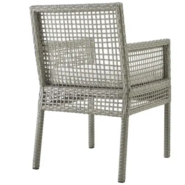 “1-Piece Outdoor Rattan Wicker Patio Dining Chair with weather-resistant frame and cushioned seat for patio or garden use”