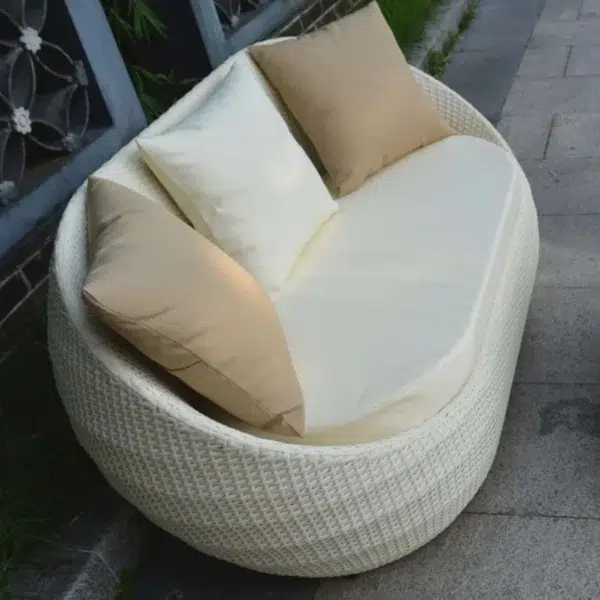 4-Piece Outdoor Rattan Wicker Patio Sofa Set with Cushions and Coffee Table for Garden, Patio, or Balcony