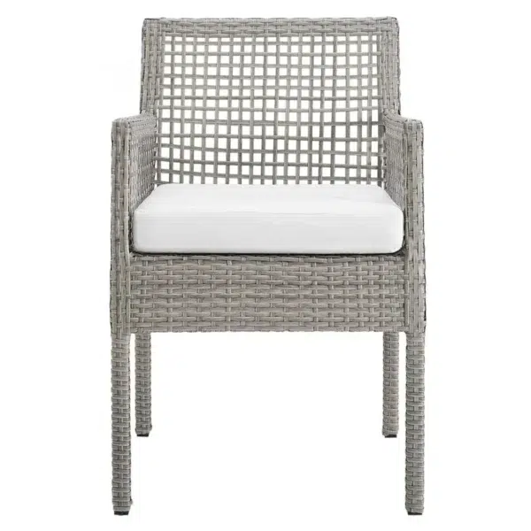 “1-Piece Outdoor Rattan Wicker Patio Dining Chair with weather-resistant frame and cushioned seat for patio or garden use”