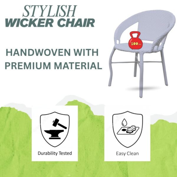 LOCCUS 5-Piece Outdoor Rattan Bistro Set with Table - Image 5