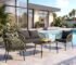 Loccus 4-Seater Outdoor Sofa Set with Handwoven Rope Design, Water-Repellent Cushions and Glass Top Center Table for Garden, Balcony, Patio and Poolside Seating (Green & Black)